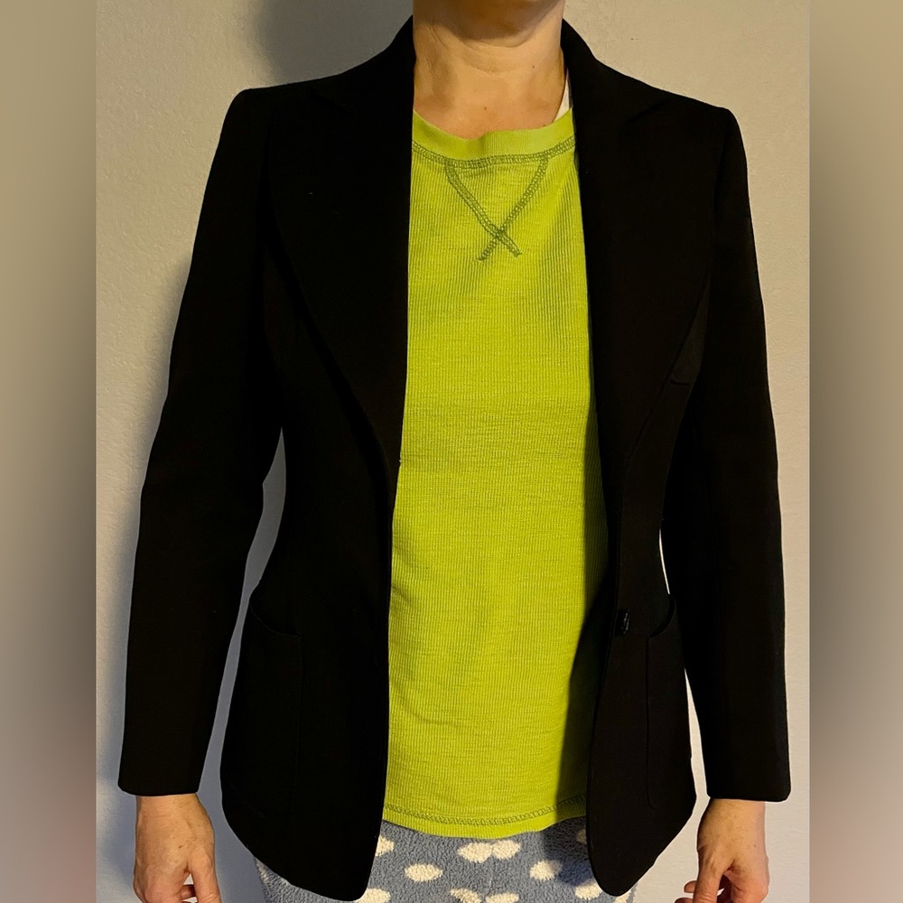 Vintage Sir Wool Black Blazer Size Small